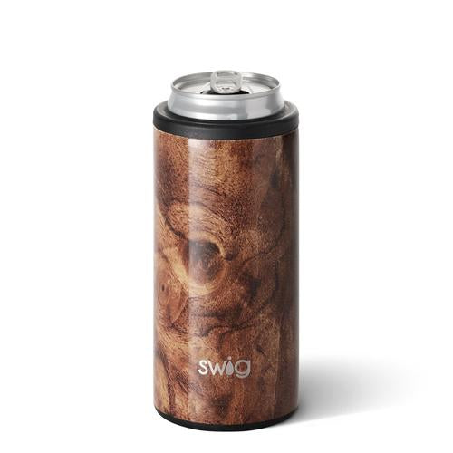 NEW CORKCICLE 12 OZ INSULATED STAINLESS STEEL CAN COOLER WALNUT WOOD