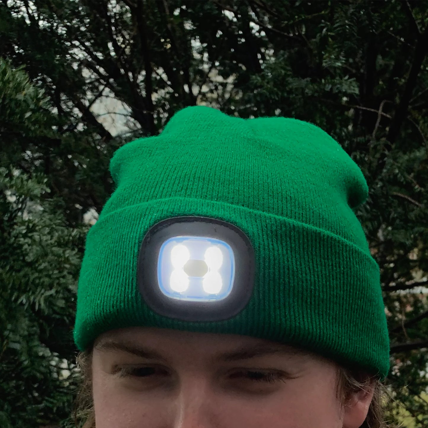 Light Up Beanie Hat - Green - Findlay Rowe Designs