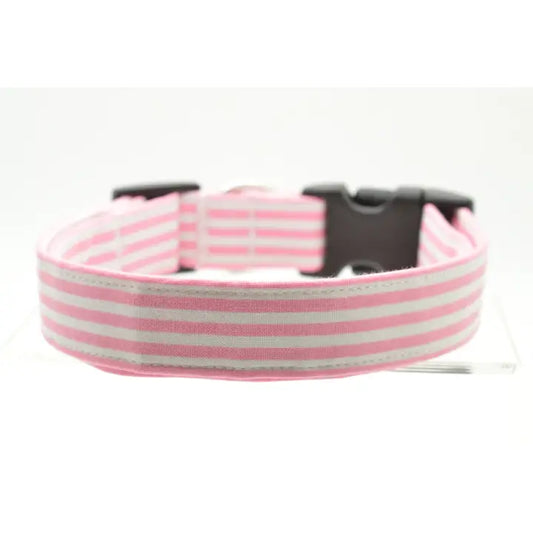 Dog Collar - Pink Stripe