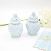 Salt & Pepper Set - Light Blue Textured Jar - Findlay Rowe Designs