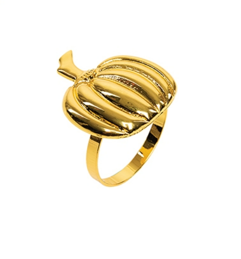 Napkin Ring - Gold Pumpkin