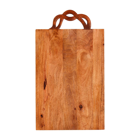 Mud Pie - Large Twisted Handle Rectangle Board