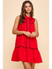 Dress  - Collared Shirtdress - Red - Findlay Rowe Designs