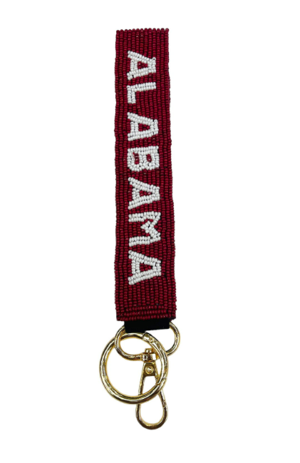 Alabama Beaded Wristlet Key Chain - Findlay Rowe Designs