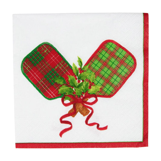 Caspari - Cocktail Napkins - Christmas Pickleball - Findlay Rowe Designs