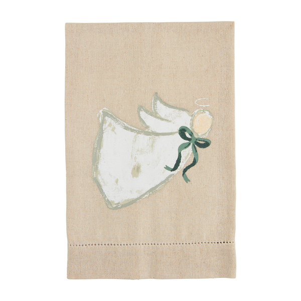 Mud Pie - Christmas Hand Towel - White Painted - Findlay Rowe Designs