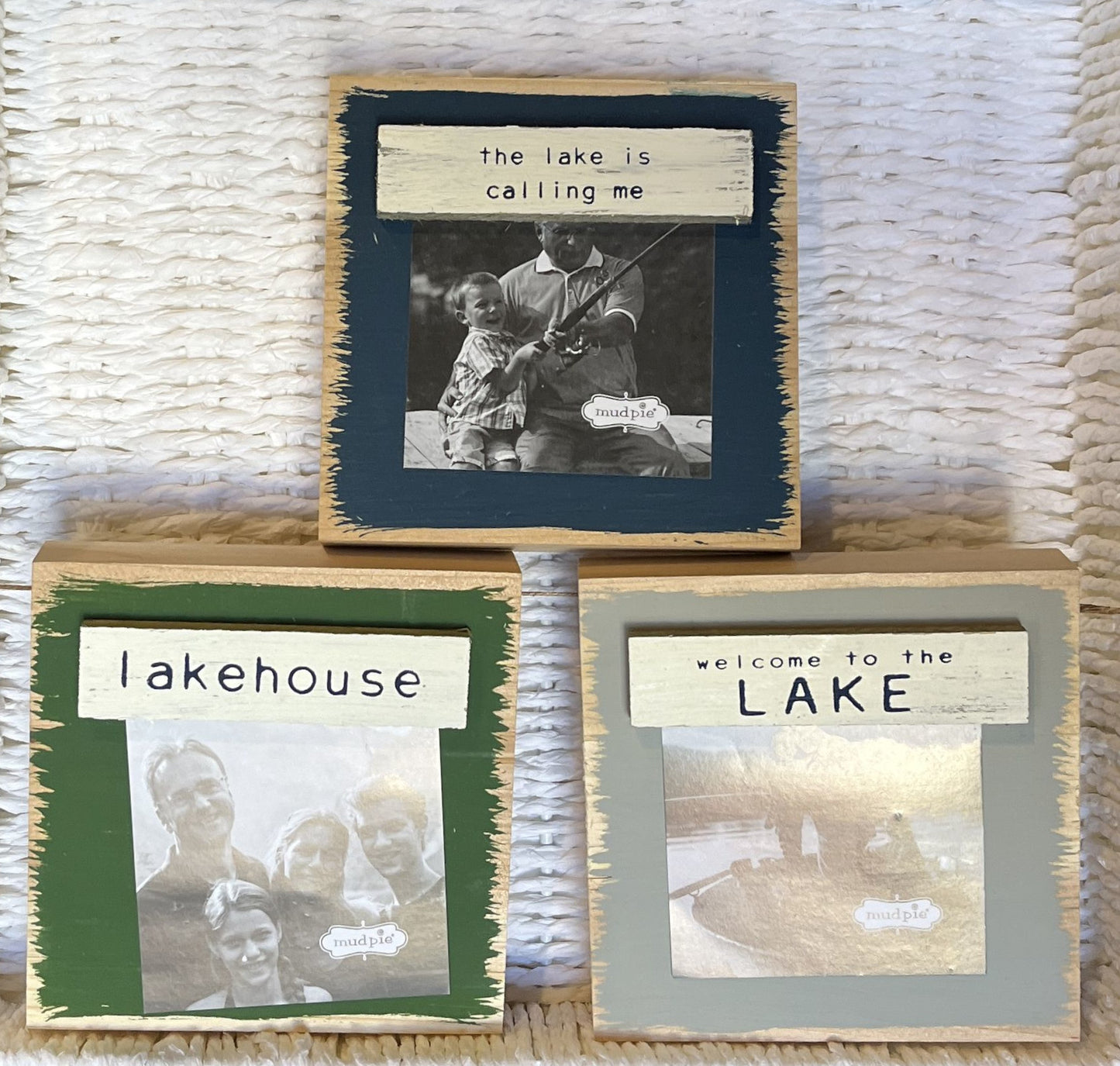 Mud Pie - Photo Block - 3x3 Lake - Findlay Rowe Designs