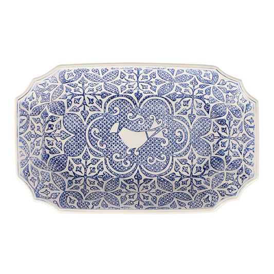 Vietri - Uccello Blu Rectangular Platter - Findlay Rowe Designs