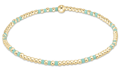 Enewton - Hope Joy Pattern 2mm Bead Bracelet - Mint