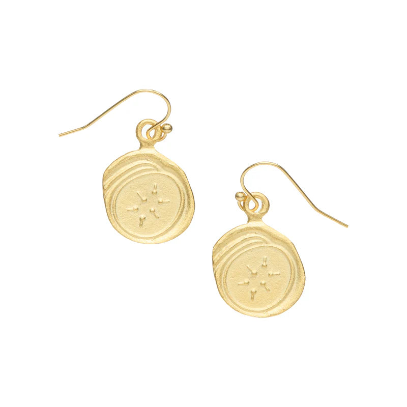 Susan Shaw - Earrings - Widow's Mite - Gold - Findlay Rowe Designs