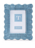 4x6 or 5x7 Frame - Wicker Scalloped - Blue - Findlay Rowe Designs