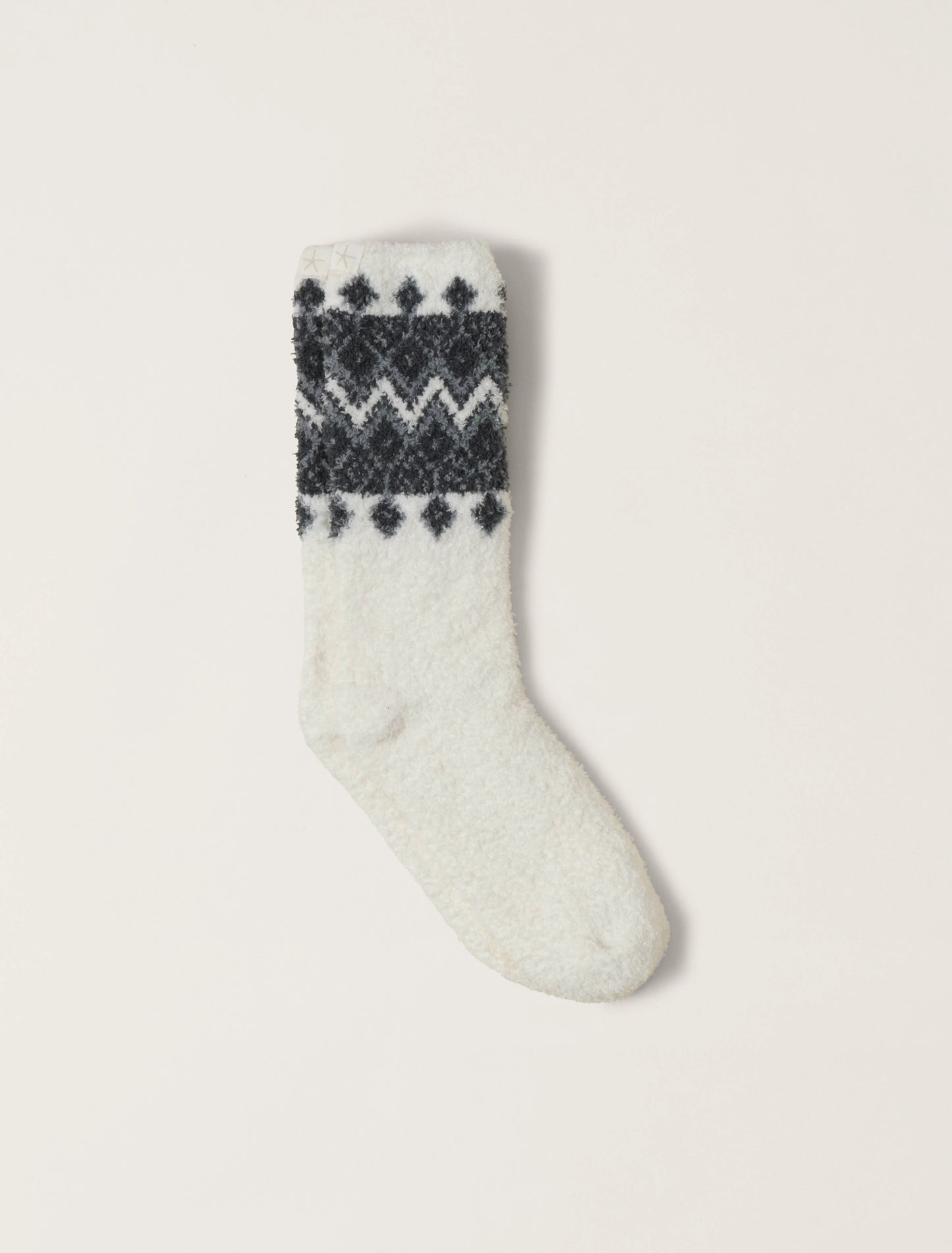 Barefoot Dreams - CozyChic® Fair Isle Socks - Pearl - Findlay Rowe Designs