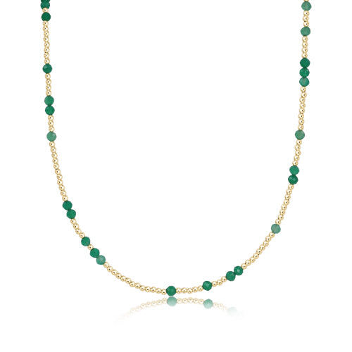 Enewton - 15 inch Choker - Hope Unwritten Gemstone - Green Onyx - Findlay Rowe Designs