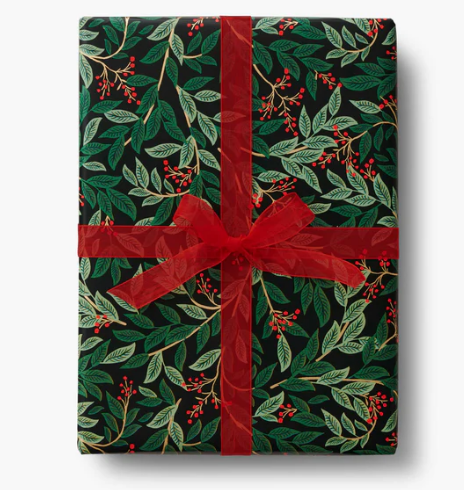 Rifle Paper Co - Gift Wrapping Paper - Winterberry - Findlay Rowe Designs