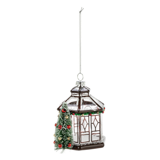 Ornament - Glass Cardinal Gazebo - Findlay Rowe Designs