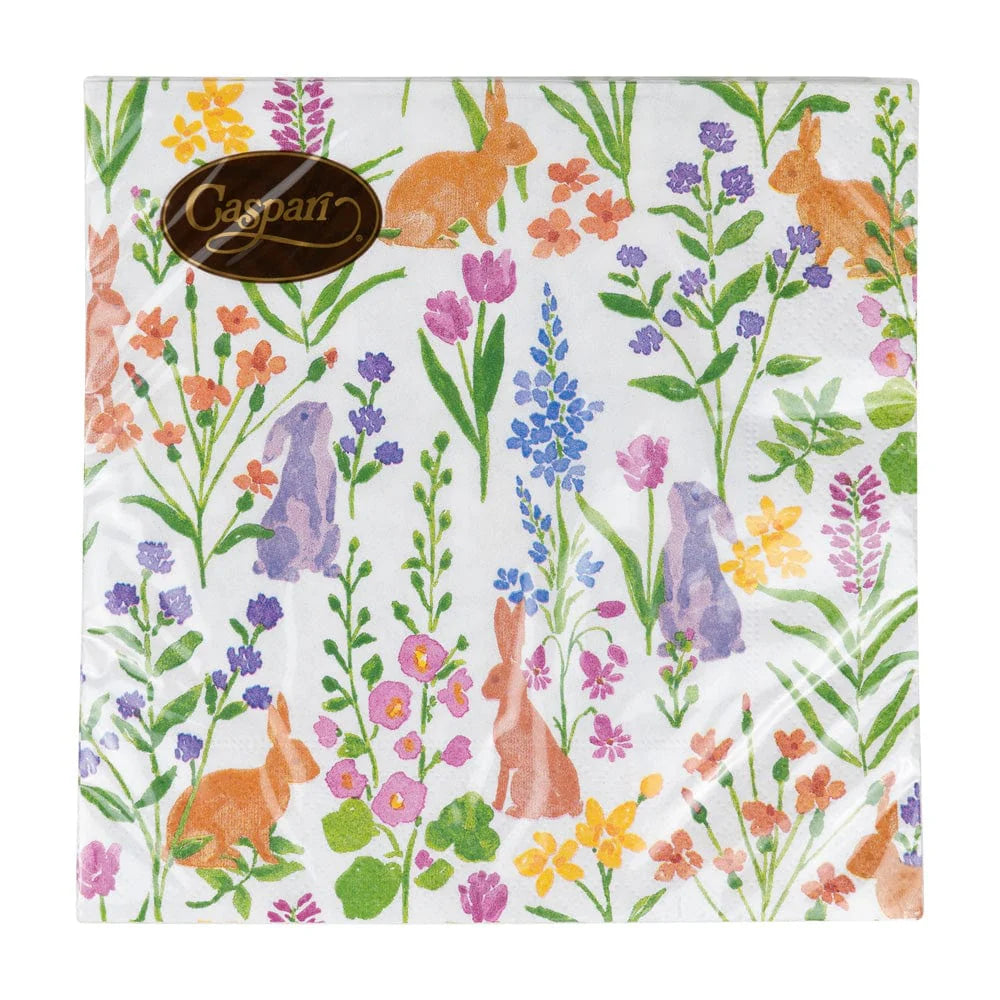 Caspari - Luncheon Napkins - Bunny Field