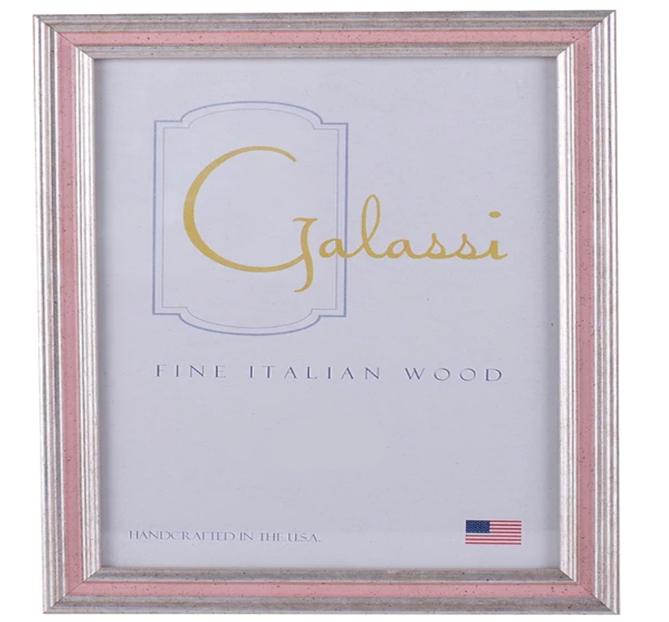 Galassi Frame - Silver with Pink Channel - 4x4 - Findlay Rowe Designs