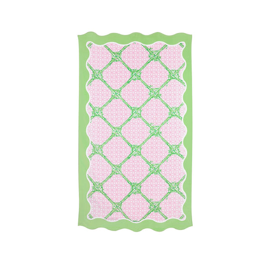 Lilly Pulitzer - Scalloped Beach Towel - Butterfly Trellis