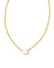 Kendra Scott - Necklace - Caitlin Gold Pendant - Ivory Mother-of-Pearl