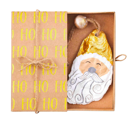 Mud Pie - Santa Oyster Ornament - Findlay Rowe Designs