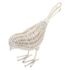 Basketweave Bird White Resin and Metal - Findlay Rowe Designs