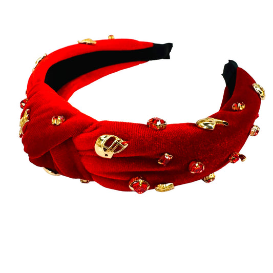 Gameday Headband - Red Charm - Findlay Rowe Designs