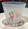 Mud Pie - Christmas Party Cup & Coaster - Set of 10