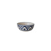 Bowl - Hand-Painted Stoneware - 4in Blue Cream
