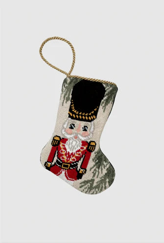 Ornament - Bauble Stocking - Vietri Nutcracker Red