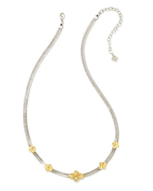 Kendra Scott - Abbie Herringbone Necklace - Mixed Metal - Findlay Rowe Designs