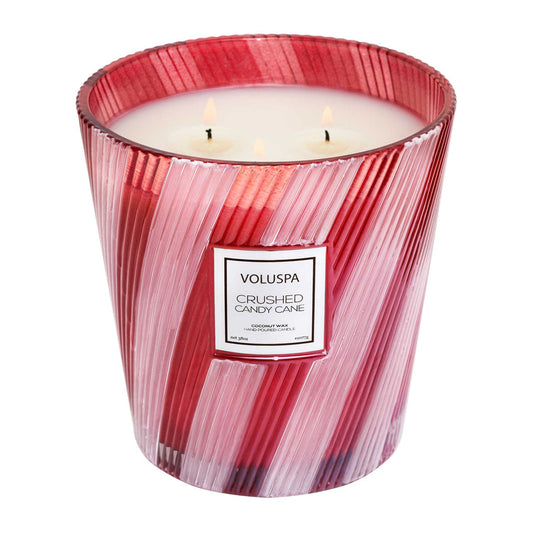 Voluspa - CRUSHED CANDY CANE 3 WICK HEARTH CANDLE - Findlay Rowe Designs