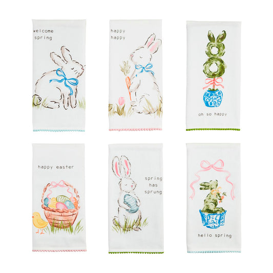 Mud Pie - Towel - Easter Pom Trim