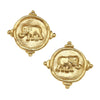 Susan Shaw - Earrings - Gold Elephant Stud - Findlay Rowe Designs