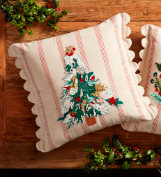 Mud Pie - Pillow - Striped Christmas - Findlay Rowe Designs