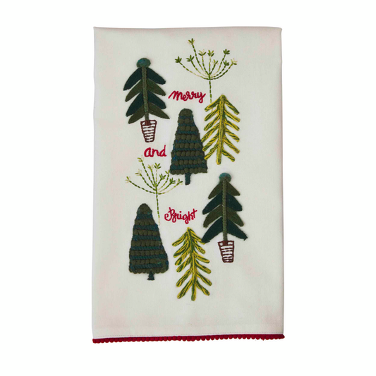 Mud Pie - Make It Merry Embroidered Towel - Findlay Rowe Designs