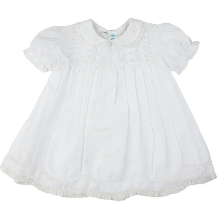 Feltman Brothers - Girls - Dress White Collared Lace Slip - 6mo - Findlay Rowe Designs