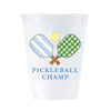 Party Cups - Frosted - Pickleball Champ - Set 8 - Findlay Rowe Designs