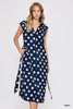 Dress - Polkadot Button Down - Navy