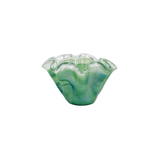 Vietri - Petite Ruffled Bowl - Green - Findlay Rowe Designs