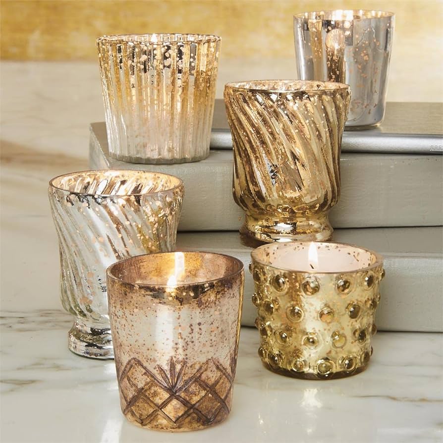 Mud Pie- Mercury Candle Votive - Findlay Rowe Designs