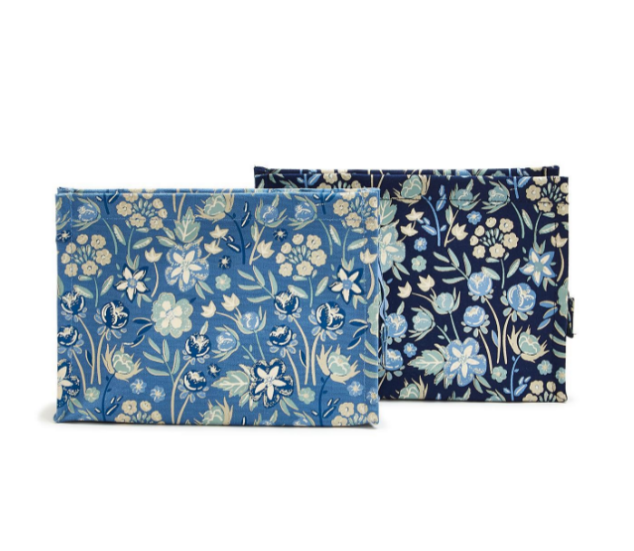 Blue Floral Multipurpose Pouch - Findlay Rowe Designs