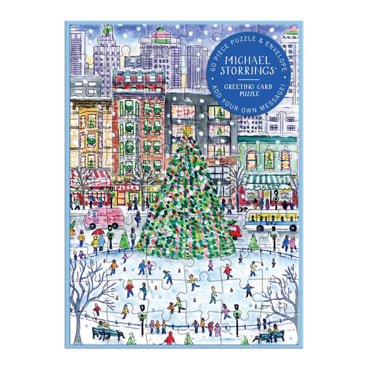 Michael Storrings Christmas in the City Greeting Card Puzzle - Findlay Rowe Designs