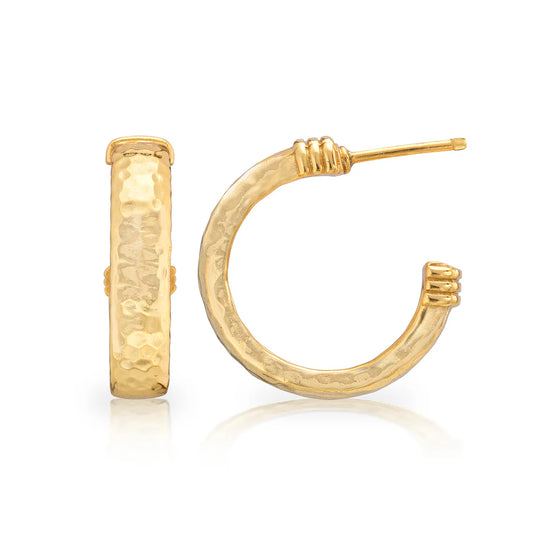 Earrings - Cleopatra Classic Medium Hoop - Gold