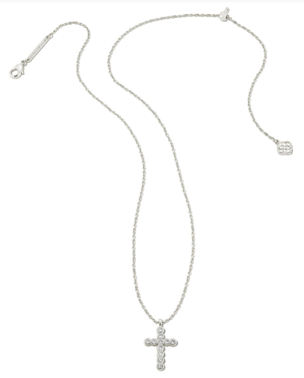 Kendra Scott - Crystal Cross Pendant Necklace - Findlay Rowe Designs