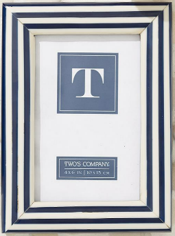 4X6 frame - Nautical Strip - Findlay Rowe Designs