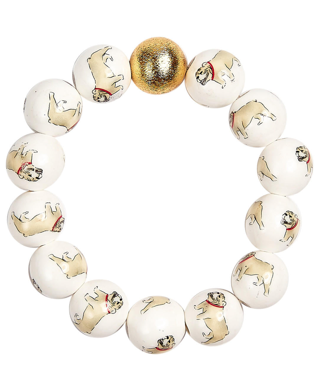 Bracelet - Georgia Bulldog 14mm Bead - Findlay Rowe Designs