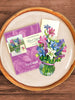 Fresh Cut Paper - Pop Up Bouquet Matching Card - Mini Mini Lilies and Lupines