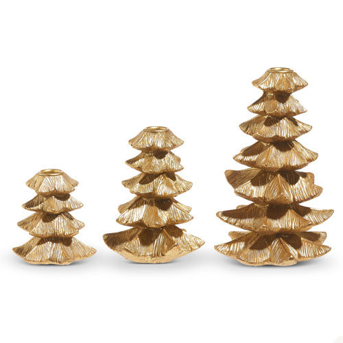 Gold Tree Candle Sticks