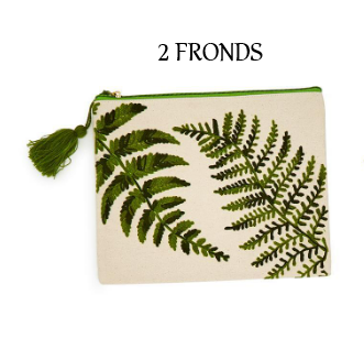 Pouch - Cotton Canvas - Fanciful Fern