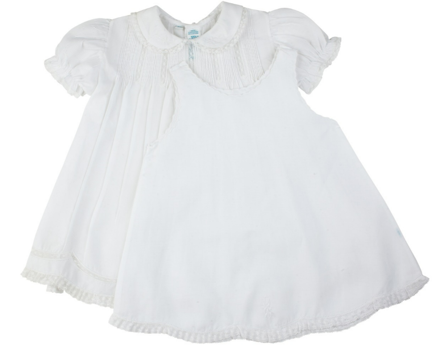 Feltman Brothers - Girls - Dress White Collared Lace Slip - 6mo - Findlay Rowe Designs